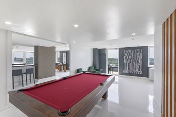 Fully furnished recreation room
